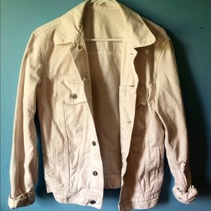 Light Pink-White Denim Jacket